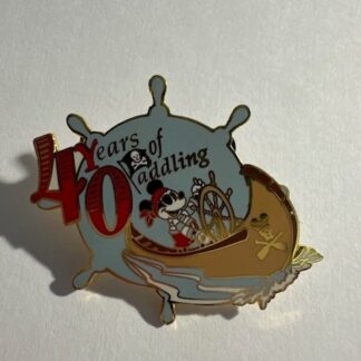 DLR Cast Canoe Races 2003 Pirate Mickey Mouse 40 Years of Paddling Disney Pin F6