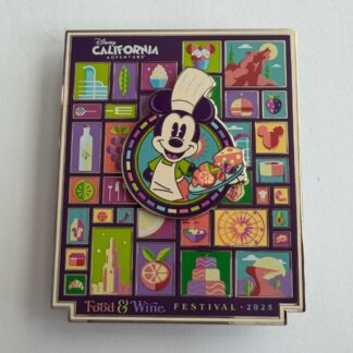 DLR - Chef Mickey - DCA Food and Wine Festival 2025 - Jumbo Disney Pin H5