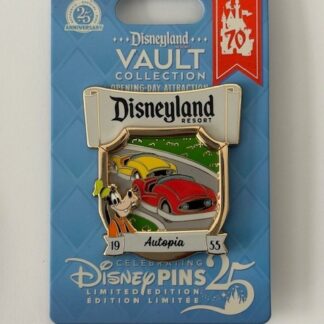 DLR Goofy Autopia 1955 Opening Day Attraction Posters Vault 2025 Disney Pin B