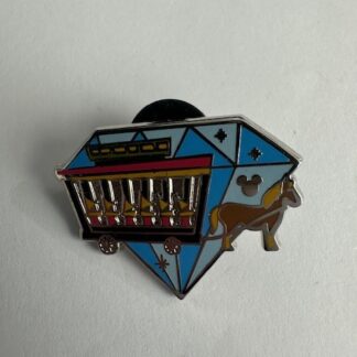 DLR Horsedrawn Street Car Diamond Celebration Hidden Mickey 2015 Disney Pin E2