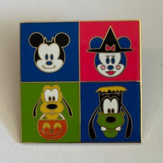 DLR Mickey Minnie Pluto Goofy Halloween Cast Exclusive 2002 Disney Pin H0