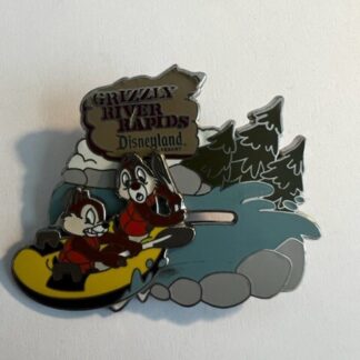 DLR Mickey’s Pin Odyssey 2008 Grizzly River Rapids Chip Dale Disney Pin (B6)