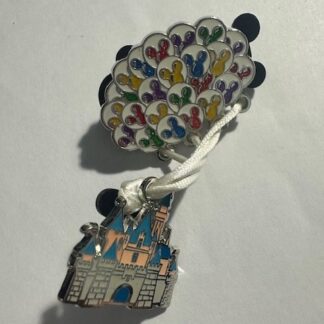 DLR - Sleeping Beauty Castle Lifted by Balloons Disney Pin B1