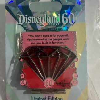 DLR - Walt Disney - Red Diamond - 60th Anniversary - Countdown LE Disney Pin B