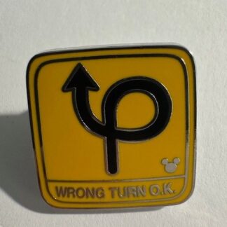 DLR - Wrong Turn OK - Toontown Signs - Hidden Mickey 2017 - 2018 Disney Pin E4