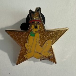DS - Pluto - Gold Star Disney Pin LE 1000 D1