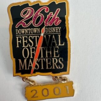 Disney 26th Anniversary 2001 Festival Of Masters Downtown Disney Pin (C9)