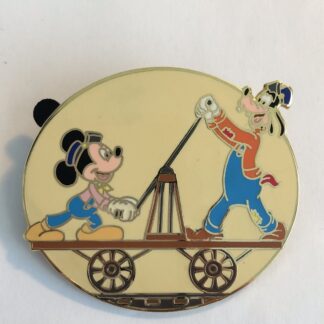 Disney Auctions (P.I.N.S) Mickey Mouse & Goofy Handcart Disney Pin LE (B6)