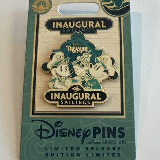 Disney Cruise Line "TREASURE INAUGURAL SAILINGS" Captain Mickey & Minnie Pin B