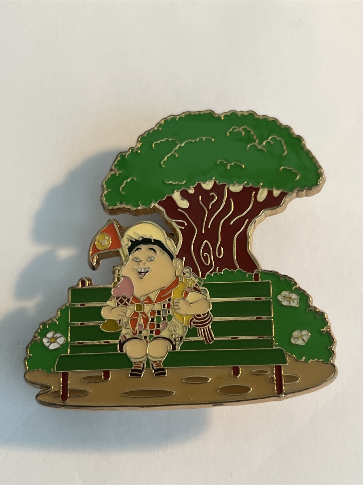 Disney DSF DSSH Pixar UP 5th Anniversary Russell on Bench LE 300 Pin (A9)