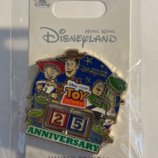 Disney HKDL Hong Kong Disneyland 25th Anniversary Toy Story Pin LE 600 Spinner B