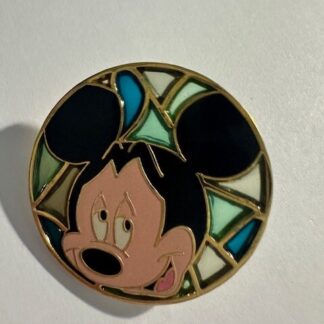 Disney Japan Mickey Mouse Stained Glass Pin (E3)