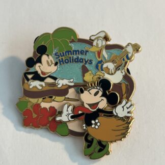 Disney Japan Pin 31801 M&P Summer Holidays 2004 Mickey Minnie & Donald (A7)
