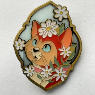 Disney Loungefly Cats Floral Portrait Stained Glass Pin Dinah Alice E8