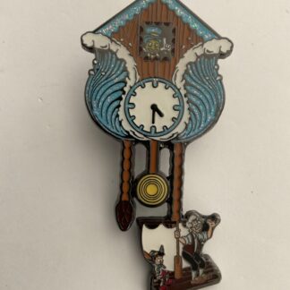 Disney Loungefly Cuckoo Clock CHASER Pin Jiminy Geppetto Glitter Pinocchio F5