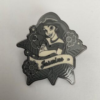 Disney Loungefly Princess Black & White Tattoo Enamel Pin Jasmine F7