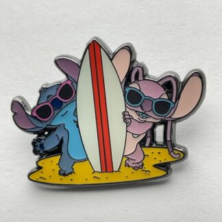 Disney Loungefly Stitch Angel Surfboard Beach Mystery Pin G2
