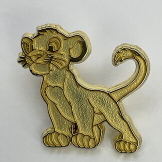 Disney Movie Club Simba VIP Anniversary Gold Tone Exclusive Pin H2