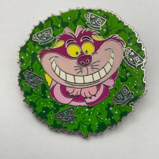 Disney Parks Cheshire Cat Christmas Wreath Mystery Pin G6