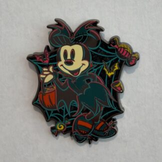 Disney Parks Happy Halloween Minnie Mouse 2023 Spider Web & Candy Pin G9
