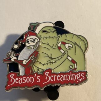 Disney Parks LE Pin Season's Screamings Jack & Oogie Nightmare NBC (A9)