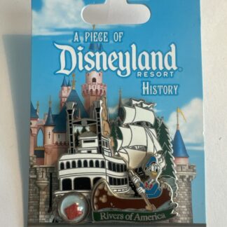 Disney Piece of Disneyland History Rivers of America Donald Duck Pin LE 2000