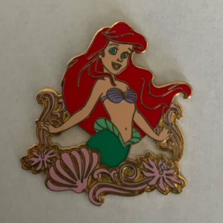 Disney Pin 49276 Jerry Leigh Ariel w. Gold Shell Border F0