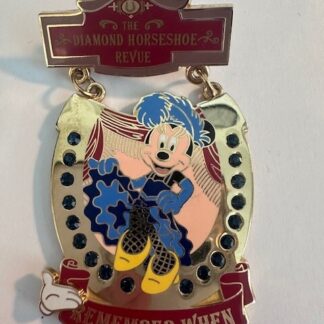 Disney Pin *AP* Remember When Minnie Diamond Horseshoe White Glove Le 750 (C7)