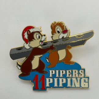 Disney Pin Chip & Dale Pipers 11 Piping LE 12 Days of Christmas D9