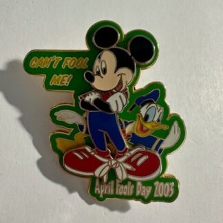 Disney Pin DLR April Fool's Day 2003 (Can't Fool Me) Mickey Donald LE 1000 (E0)