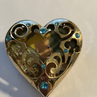 Disney Pin DLR Tinker Bell Birthstone Hinged Heart Locket 2010 December LE (B1)