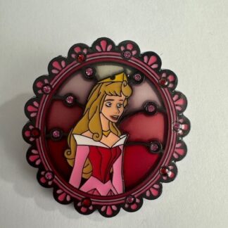 Disney Pin - Loungefly Princess Brooch Gem Stained Glass - Aurora (B8)