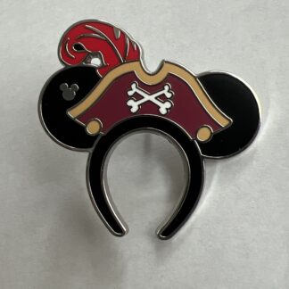 Disney Pin Pirates Of The Caribbean Hat 2025 Ear Headband Hidden Mickey C5