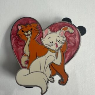 Disney Pin Thomas & Duchess Heart Aristocats I Love My Disney Cat Collection (E3