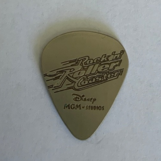Disney Rock 'N Roller Coaster Guitar Pick MGM Studios Pin Retired No Year (H1)