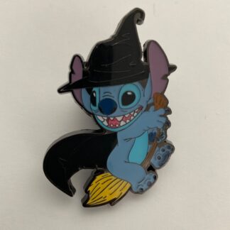Disney Stitch Witch Wizard in Broom Halloween Costume Loungefly Mystery Pin F4
