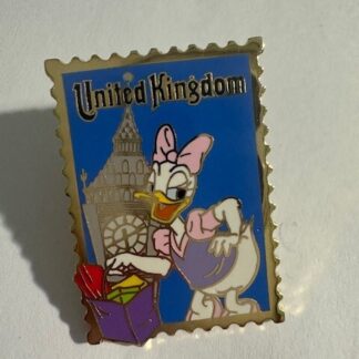 Disney Store Stamp Daisy Duck United Kingdom 100th Year Anniversary Pin (D6)