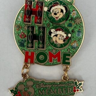 Disney Vacation Club Santa Mickey Minnie Welcome Ho Ho Home 2025 Disney Pin F9