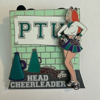 Disney WDW LE Pin Trading University PTU Jessica Rabbit Head Cheerleader (A7)