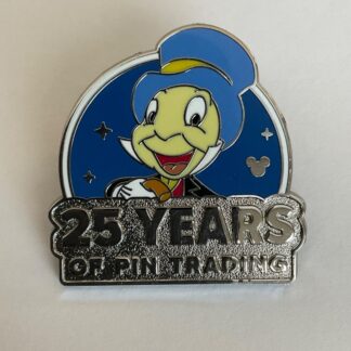 Disneyland Disney Pin Jiminy Cricket Pinocchio 25 Years Tradng Hidden Mickey C5