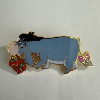 Eeyore with a Basket Winnie the Pooh and Friends Strawberry 2025 Disney Pin D4
