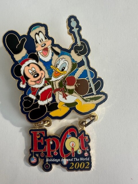 Epcot Holidays Around the World 2002 - Dangle Disney Pin F0