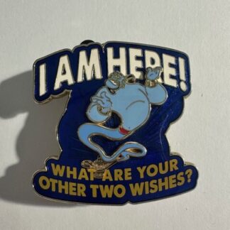 Genie I Am Here! What Are Your Two Wishes Aladdin Disney Pin (E0)