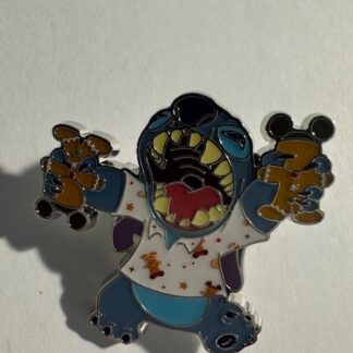 Gingerbread Man Cookies - Stitch Attacks Snacks - Mystery 2025 Disney Pin B3