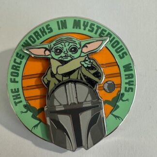 Grogu and Helmet Force Works in Mysterious Ways Star Wars 2022 Disney Pin E2