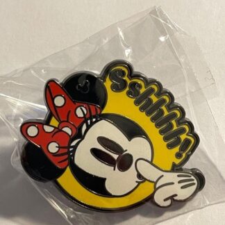 HKDL Emoji Mickey Pin Set Hidden Mickey Minnie Shhhhh  Disney Pin (B8)