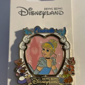 HKDL Hong Kong Disney 70th Anniversary Cinderella Pin Bluebirds Gus Jaq LE 600 B