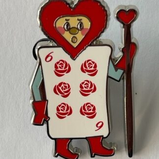 HKDL Hong Kong Hidden Mickey Games Hearts Card Soldier Alice Disney Pin (C6)