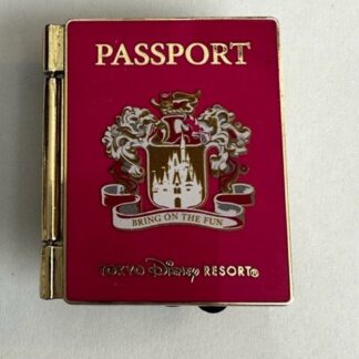HKDL The Happiest Place On Earth Passport Minnie Mouse Disney Pin (C1)
