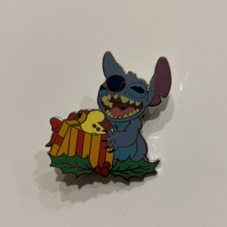 Happy Holidays 2020 Reveal Conceal Stitch Present Christmas Disney Pin A6